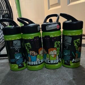 Minecraft Green Water Bottles(4pack)